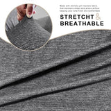 URBANLIFE Stretch Sofa Covers & Loveseat Couch Covers for Living Room Slipcover Set, 2-Pieces Machine Washable Couch Cover, Charcoal Gray