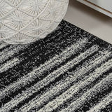 JONATHAN Y Khalil Modern Berber Stripe Black/Cream Indoor Area Rug, 3x5, Contemporary, Bohemian, Easy-Cleaning for Living Room, Bedroom, Kitchen, Pet Friendly, Non-Shedding (MOH207F-3)