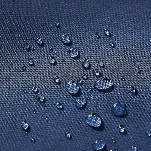 Amazon Basics 4-Piece Outdoor Decorative Throw Pillow Covers, Water Resistant All-Weather Pillow Protectors for The Garden, Patio, Balcony, Couch and Sofa, 18 x 18 Inches, Navy Blue