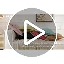 MIULEE Decorative Throw Pillow Covers for Couch Bed Livingroom 18x18 Inch Set of 2 Beige Boho Accent Throw Pllows Broadside Striped Patchwork Soft Corduroy Pillowcases