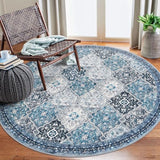 Washable 6ft Circle Round Rug, 6x6 Non-Slip Soft Circular Area Rug