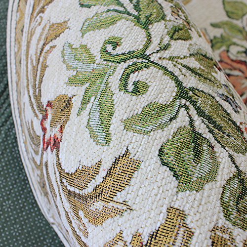 UKELER Luxury Soft Rustic Floral Round Area Rugs for Dinning Room Living Room Bedroom, Washable Elegant Non Slip Accent Round Kids Play Mat for Kids Room, 6.6'x6.6', 3