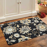 Lahome Floral Washable Area Rugs - 2x3 Non-Slip Small Entryway Rug