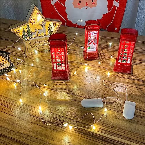 Etinga 12-Pack Fairy String Lights, 7ft 20 LEDs Each, Battery Operated Copper Wire Lights, Warm White Decorative Lights for Wedding, Party, Christmas, Holiday Décor & DIY Crafts