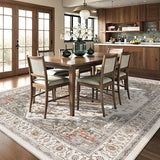 8x10 Area Rug for Living Room Large Washable Vintage Area Rug