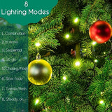 Battery Operated Christmas Lights - 50 LED Mini Lights Battery Operated String Lights Indoor Outdoor String Lights with Timer 8 Modes Fairy Lights for Christmas Tree Wreath Party, Warm White