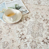 2x6 Hallway Washable Runner Rug : Vintage Soft Kitchen Laundry Runner with Non Slip Backing Farmhouse Entryway Living Room Floor Mat Stain Resistant Carpet for Bedroom Bathroom Distressed Beside Rug