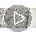Lazzzy Linen Curtains Farmhouse Blue Floral Print 84 Inches Long Back Tab Drapes for Living Room Bedroom Semi Sheer Patterned Country Vintage 2 Panels Set Rod Pocket Blue on Beige