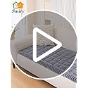 Smiry Couch Cover for Dogs, Non Slip Washable Sofa Protector for Pets, Soft Furniture Cover for Pet, Stylish Sofa Covers, Cozy Protect Against Fur, Dirt & Everyday Messes (Dark Grey, 27.6" x 59")
