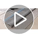 Unique Loom Positano Collection Coastal Modern Coral Lobster Shells Light Blue Area Rug (4' x 6')