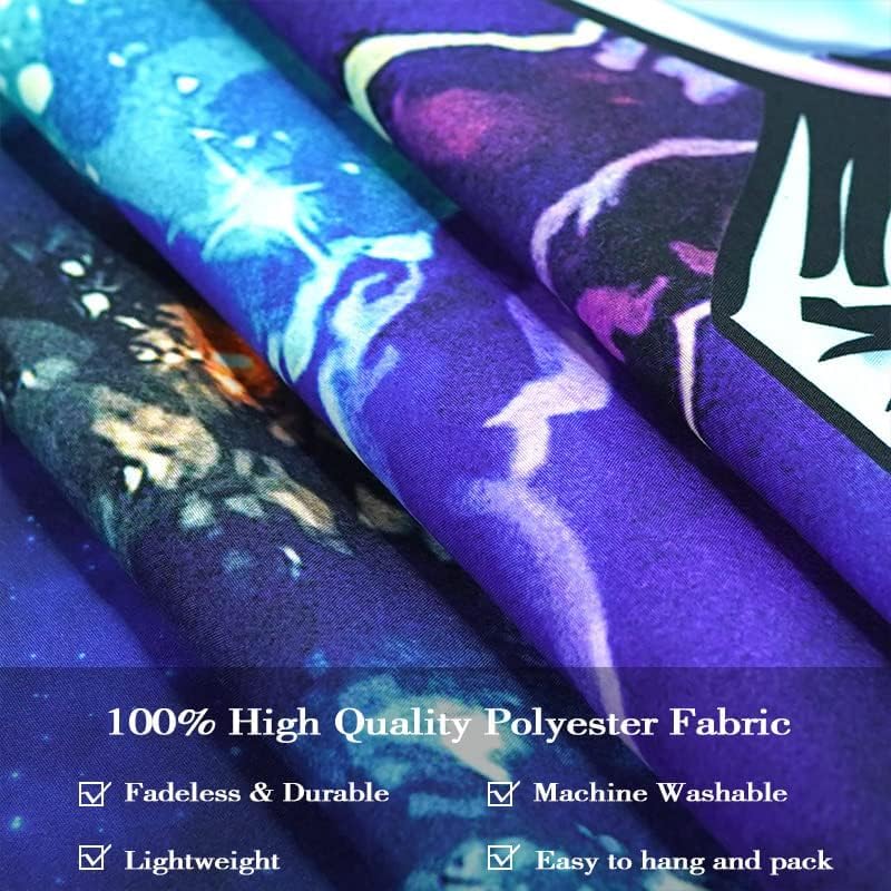 kampdream Blacklight Astronaut Space Tapestry, UV Reactive Galaxy Universe Planet Glow in Dark Tapestries for Men, Boys and Teens Cool Poster 36×48 inch