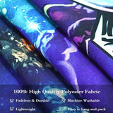 kampdream Blacklight Astronaut Space Tapestry, UV Reactive Galaxy Universe Planet Glow in Dark Tapestries for Men, Boys and Teens Cool Poster 36×48 inch