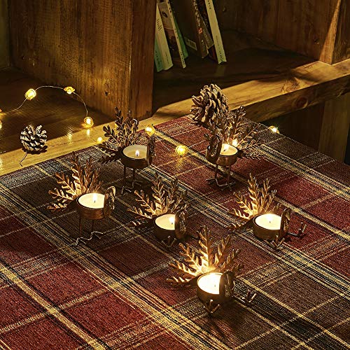 Metal Turkey Tea Light Candle Holders, Thanksgiving Candle Holder, Turkey Candle Holder, Metal Candle Holder, Thanksgiving Home Table Decoration (6)
