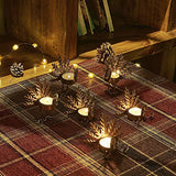Metal Turkey Tea Light Candle Holders, Thanksgiving Candle Holder, Turkey Candle Holder, Metal Candle Holder, Thanksgiving Home Table Decoration (6)