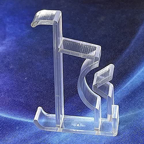 Valance Clips 10pcs 2inch Clear Plastic Hidden Retainer Holder for Window Blind Valance,Horizontal Faux & Wood Blinds Parts