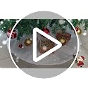 36Inch White Christmas Tree Skirt- Faux Fur Plush Skirt Christmas Tree Decoration Holiday Party Indoor Outdoor Christmas Decorations for Merry Christmas