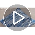 Americanflat 20x20 Throw Pillow with Sewn-in Insert - All-in-One Decorative Pillows - No Cover Needed - Soft and Durable Cushion for Bed or Sofa - Polyester - White and Indigo