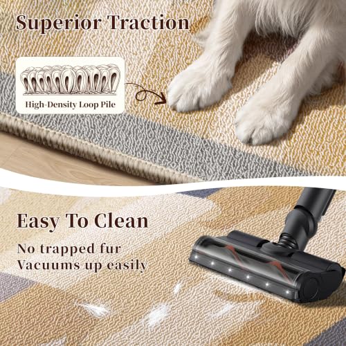 Waterproof 3x5 Small Area Rug Non Slip for Dogs Joint-Friendly Dachshund