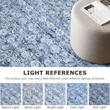 Washable 5ft Circle Round Rug, 5x5 Non-Slip Soft Circular Area Rugs