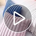 Sunday Praise Double-Sided Faux Fur Plush Throw Pillow Covers 18x18 Inch Set of 2 Dark Brown Striped Decorative Pillow Cases Soft Luxury Cushion Cases for Couch Sofa Living Room Décor