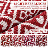 Christmas Hallway Runner Rug Washable Red Xmas Kitchen Mat 2x6 ft