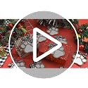 10 Pcs Dog Paw Christmas Ornament Pet Wooden Dog Paw Print Cutout Unfinished Cutouts for DIY Craft Christmas Embellishments Decor, 4 x 4 Inch(Black and White)