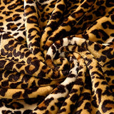 Bnuitland Leopard Print Fleece Flannel Throw Blanket, 300 GSM Double Sided Fuzzy Fluffy Throw for Bed Sofa Couch Travel, Super Soft Lightweight Cheetah Print Blanket for Adults/Baby/Pets, 50×40 inch