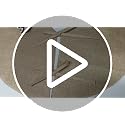 Yuboo Mini Burlap Brown Tree Skirt, 24in Small Double-Layer Linen Rustic Farmhouse Spring Summer Xmas Skirt for Tabletop Tree Countryside Xmas Party Decor Ornaments