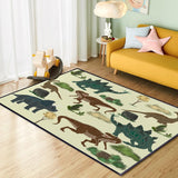 Dinosaur Carpet Rugs for Kids Bedroom Boys Girls, Washable Non Slip Dinosaur Play Mat Dino Rugs for Boys Room, Area Rugs 59 * 39inch Kids Dino Room Decor for Bedroom Playroom Kidroom Floor