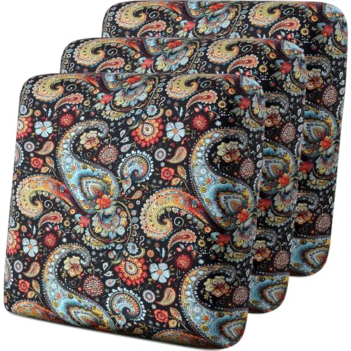 YISUN Sofa Couch Cushion Covers, Stretch Printed Couch Seat Slipcover, Soft Couch Cover for Dogs, Washable Non-Slip Furniture Protector for Sectional Armchair Loveseat (Flower, 3 piece)
