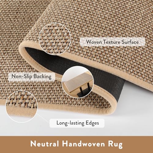 Lahome Farmhouse Kitchen Rug, 2x3 Door Mat Indoor Entryway Washable
