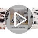 Aimuan Cow Print Area Rug Cute Fluffy Faux Cowhide Rug Super Soft Shaggy Carpets Tie-Dye Rugs for Living Room Bedroom Girls Kids Room Nursery Home Decor Non-Slip Mat (Coffee-Black, 5x7)