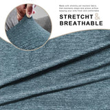 URBANLIFE Stretch Sofa Covers & Loveseat Couch Covers for Living Room Slipcover Set, 2-Pieces Machine Washable Couch Cover, Dusk Blue Gray