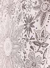 Neasow Bohemian Tapestry Wall Hanging, Beige White Floral Tapestry with Dotted Daisy Medallion Print Bedroom Boho Hippie Home Decor, 36×48 inches