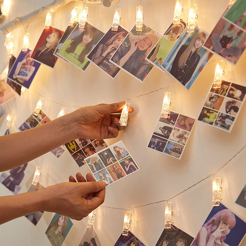 20 LED Photo Clip Starry Lights with Remote LED Fairy Twinkle Lights Home Festival Decor Lights for Christmas Party Halloween Thanksgiving Wedding Valentine's Day