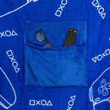 Paladone PlayStation 2-in-1 Cushion Blanket - Officially Licensed Travel Blanket, Foldable Soft Fluffy Throw, Compact Design for Gaming Room or Bedroom Decor