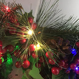 Pack 2 Indoor Battery-operated Led String Lights with Timer,Mini Leds Fairy Lights for Wedding Centerpiece Christmas Party Lighting Decorations,50 Count Leds,18FT Silver Wire (Warm White)