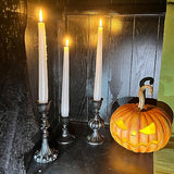 Candle Stick Candle Holder Set - Black Christmas Candlestick Holder Modern Baroque Home Decor for Coffee Table for Kwanzaa Easter Centerpiece Dinning Room Wedding Set of 3 Guichifun