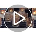 DARJEN 4PCS Clear Votive Candle Holders - Glass Candle Holder for Tea Light Candle, Embossed Tealight Candle Holder for Wedding Centerpiece, Living Room & Home Table Decor