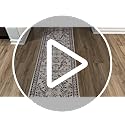 Yamaziot Washable Runner Rug 2x8 – Non Slip Boho Floral Hallway Runner Rug with Rubber Backing, Low Pile Wool Distressed Carpet for Kitchen, Laundry, Bedroom, Entrance, Mottled Green