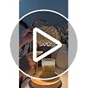 Hisummer Candle Warmer Lamp with Timer, Dimmable Candle Lamp Warmer with 312 K9 Crystals Adjustable Height Electric Candle Warmer for Women Gifts, Wax Warmer Lamp with 2 Bulbs for Jar Candles