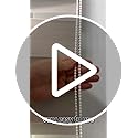 10 Meters (10.94 Yards) with 10 PCS of Connectors for Roller Blind Bead Chain Cord Venetian Honeycomb Vertical Shade Blind Cord for Roller Blind Replacement Parts Repair Fittings (White)
