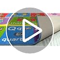 KC Cubs 3x5 ABC Alphabet ASL Sign Language Rug – Educational Non-Slip Carpet Play Mat for Kids, Toddlers, Nursery, Classroom, Playroom, Baby, Daycare