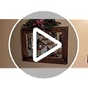 YOSHOOT Rustic Wooden Framed Wall Mirror, Natural Wood Bathroom Vanity Mirror for Farmhouse Decor, Vertical or Horizontal Hanging, 32" x 24", Brown
