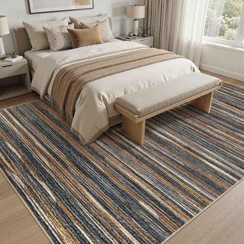 Washable 6x9 Area Rugs Soft Modern Large Living Room Rug