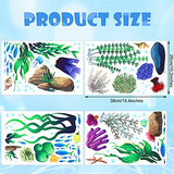 Zonon Under The Sea Wall Decals Coral Reef and Seaweed, Ocean Wall Decals Stickers, Undersea Decor Stickers, Underwater Sea Stickers for Nursery Living Room Office(Classic Style)