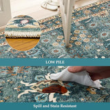 Hallway Washable 3x10  Runner Rug, Vintage Non-Slip Low Pile Rugs