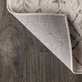 JONATHAN Y Ziri Moroccan Geometric Cream/Gray Runner Rug, 2x8, Bohemian, Scandinavian, Easy-Cleaning for Living Room, Bedroom, Kitchen, Pet Friendly, Non-Shedding (MOH210A-28)