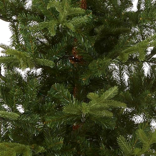 National Tree Company 7.5 ft Unlit Norwegian Spruce Artificial Christmas Tree, 1,325 Tips, Includes Stand, Green