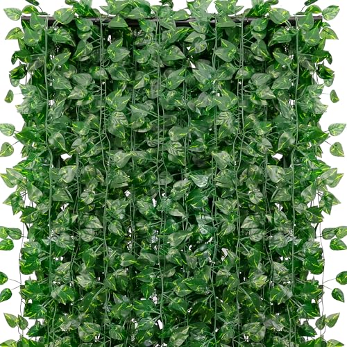 270 Feet 36 Pack Fake Greenery Hanging Garland, Artificial Ivy Leaf Plants, Vine Leaves, Flowers Foliage for Bedroom Garden Wall Decor